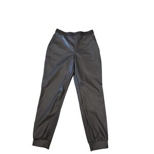 Wolford Vegan Leather Trousers Joggers Black Women's Size L New‎ with Tags